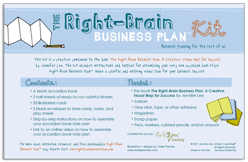 The right brain business plan