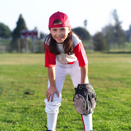 Smiling Little Leaguer