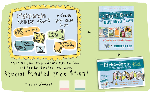 the right brain business plan home study e course for the creative